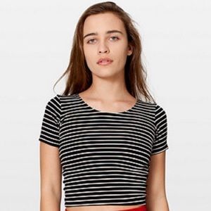 American Apparel Cotton Spandex Crop Tee